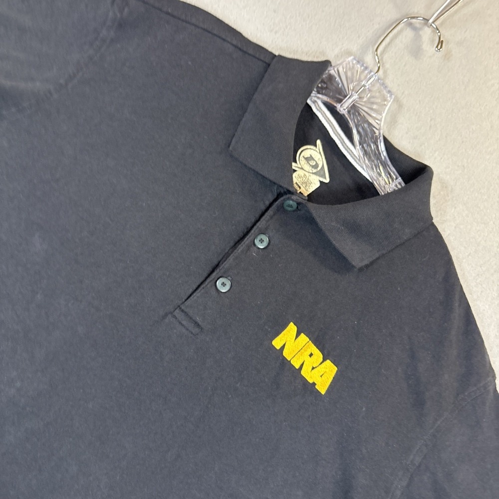 National Rifle‎ Association "NRA" Black Polo Shirt Size Medium